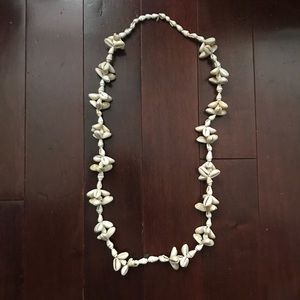 Shell Cluster Strand Statement Tropical Necklace